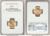 Pius XII gold 100 Lire Anno IX (1947) MS63 NGC, KM39. Mintage: 1,000. AGW 0.1502 oz. 

HID09801242017

© 2020 Heritage Auctions | All Rights Reser...