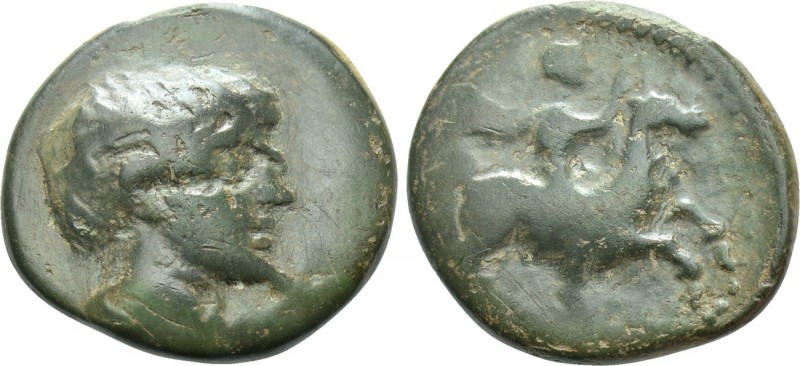 KINGS OF KABYLE. Skostokos I or II (Circa 285/1-273/2 or 250-245 BC). Ae. 

Ob...