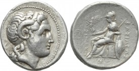 KINGS OF THRACE (Macedonian). Lysimachos (305-281 BC). Tetradrachm. Sardes. 

Obv: Diademed head of the deified Alexander right, wearing horn of Amm...