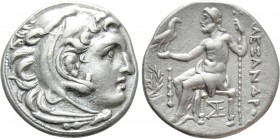 KINGS OF MACEDON. Alexander III 'the Great' (336-323 BC). Drachm. Erythrai. 

Obv: Head of Herakles right, wearing lion skin.
Rev: AΛΕΞΑΝΔΡΟΥ. 
Ze...