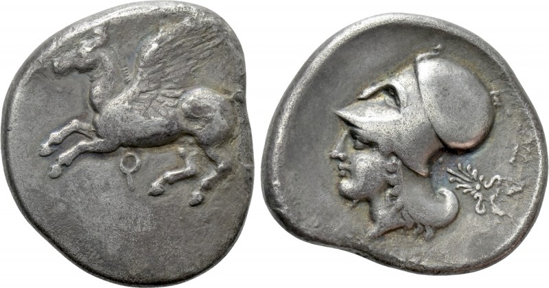 CORINTHIA. Corinth. Stater (Circa 400-375 BC). 

Obv: Pegasos flying left; kop...