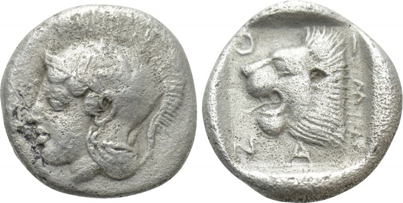 TROAS. Assos. Triobol or Hemidrachm (Mid-late 5th century BC). 

Obv: Helmeted...