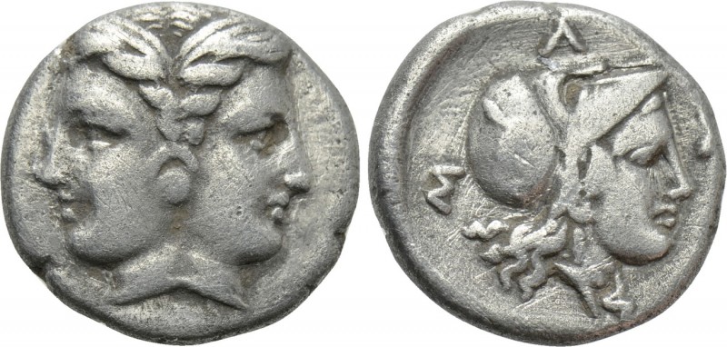 MYSIA. Lampsakos. Tetrobol (Circa 390-330 BC). 

Obv: Janiform female head.
R...