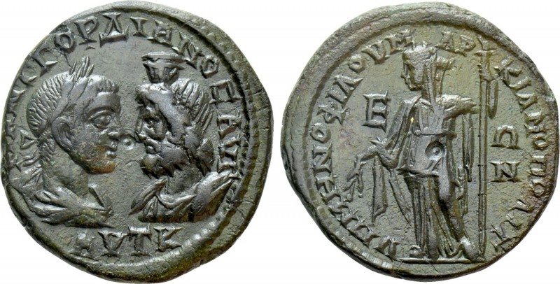 MOESIA INFERIOR. Marcianopolis. Gordian III (238-244), with Serapis. Ae Pentassa...