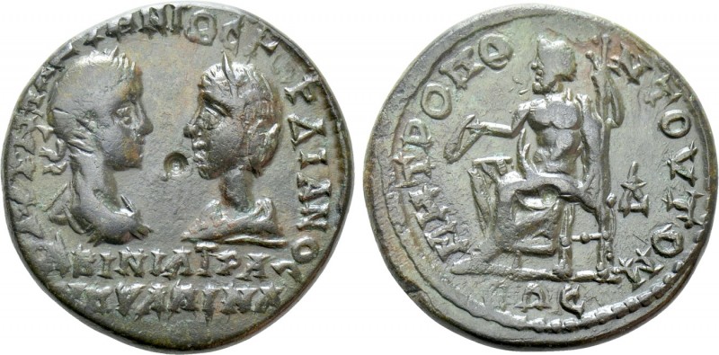 MOESIA INFERIOR. Tomis. Gordian III, with Tranquillina (238-244). Ae Tetrassario...