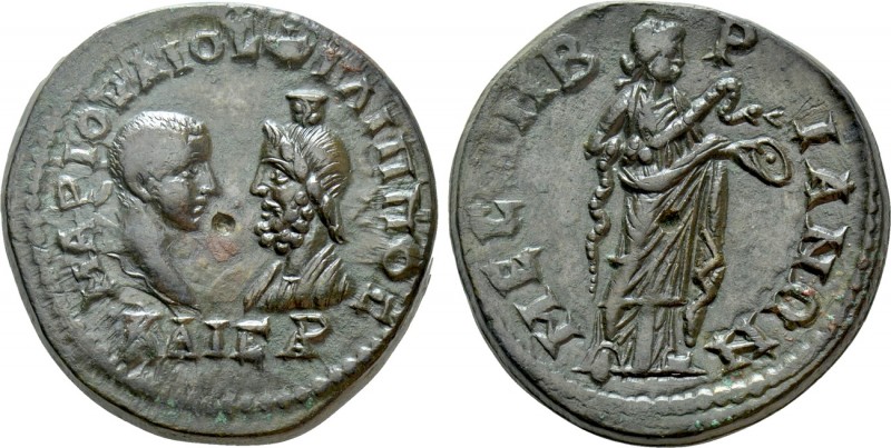 THRACE. Mesambria. Philip II, with Serapis (Caesar, 244-247). Ae. 

Obv: ΜΑΡ Ι...