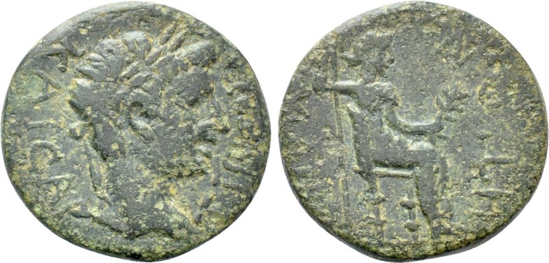 IONIA. Magnesia ad Maeandrum. Tiberius (14-37). Ae. 

Obv: TIBEPIOC KAICΑΡ. 
...