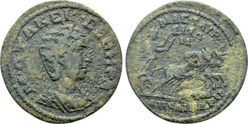 LYDIA. Mastaura. Otacilia Severa (Augusta, 244-249). Ae. M. Apollinarios, gramma...