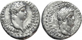 CAPPADOCIA. Caesarea. Nero with Divus Claudius (54-68). Drachm. 

Obv: NERO CLAVD DIVI CLAVD F CAESAR AVG GERMA. 
Laureate head of Nero right.
Rev...
