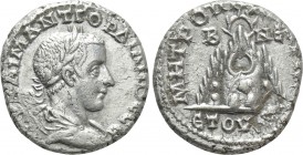 CAPPADOCIA. Caesarea. Gordian III (238-244). Tridrachm. Dated RY 4 (240/1). 

Obv: AV KAI M ANT ΓOPΔIANOC CЄ. 
Laureate, draped and cuirassed bust ...