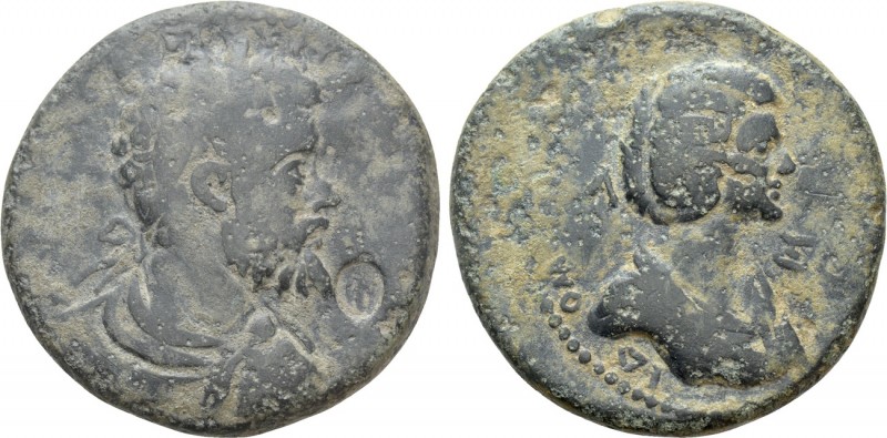 CILICIA. Epiphanea. Septimius Severus with Julia Domna (193-211). Ae. Dated CY 2...