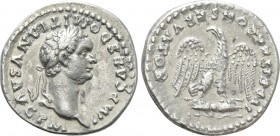 DOMITIAN (81-96). Denarius. Rome. 

Obv: IMP CAES DOMITIANVS AVG P M. 
Laureate head right.
Rev: IVPPITER CONSERVATOR. 
Eagle standing facing on ...