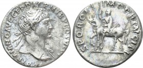TRAJAN (98-117). Denarius. Rome. 

Obv: IMP TRAIANO AVG GER DAC P M TR P COS VI P P. 
Laureate bust right, with slight drapery.
Rev: S P Q R OPTIM...