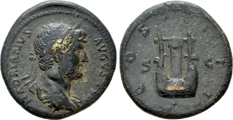 HADRIAN (117-138). As. Rome. 

Obv: HADRIANVS AVGVSTVS. 
Laureate, draped, an...