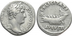HADRIAN (117-138). Denarius. Rome. 

Obv: HADRIANVS AVG COS III P P. 
Laureate bust right, with slight drapery on left shoulder.
Rev: FELICITATI A...