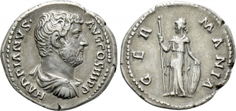 HADRIAN (117-138). Denarius. Rome.

Obv: HADRIANVS AVG COS III P P.
Bareheade...