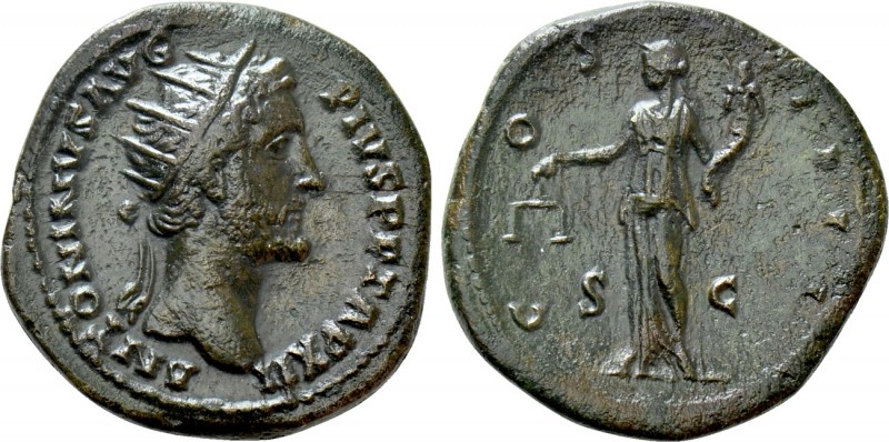 ANTONINUS PIUS (138-161). Dupondius. Rome. 

Obv: ANTONINVS AVG PIVS P P TR P ...