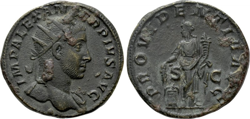 SEVERUS ALEXANDER (222-235). Dupondius. Rome. 

Obv: IMP ALEXANDER PIVS AVG. ...