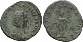 SALONINA (Augusta, 254-268). As. Rome. 

Obv: CORNELIA SALONINA AVG. 
Diademed and draped bust right.
Rev: VENVS GENETRIX / S - C / Q. 
Venus sta...