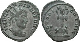 CLAUDIUS II GOTHICUS (268-270). Antoninianus. Cyzicus. 

Obv: IMP CLAVDIVS P F AVG. 
Radiate, draped and cuirassed bust right.
Rev: VICTORIAE GOTH...