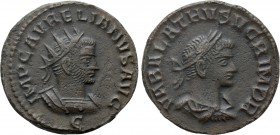 AURELIAN with VABALATHUS (270-275). Antoninianus. Antioch. 

Obv: VABALATHVS V C R IM D R. 
Laureate, draped and cuirassed bust of Vabalathus right...