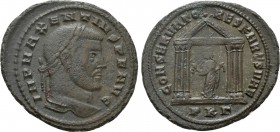 MAXENTIUS (307-312). Follis. Carthage. 

Obv: IMP MAXENTIVS P F AVG. 
Laureate head right.
Rev: CONSERVATO RES KART SVAE / PKΓ. 
Carthage standin...