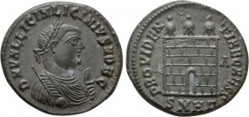 LICINIUS II (Caesar, 317-324). Follis. Heraclea. 

Obv: D N VAL LICIN LICINIVS NOB C. 
Laureate bust right wearing imperial mantle, holding mappa i...