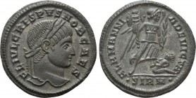 CRISPUS (Caesar, 316-326). Follis. Sirmium. 

Obv: FL IVL CRISPVS NOB CAES. 
Laureate head right.
Rev: ALAMANNIA DEVICTA / • SIRM •. 
Victory adv...