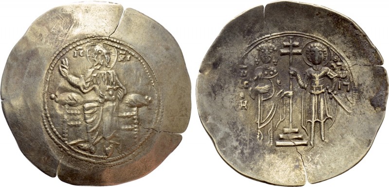 JOHN II COMNENUS (1118-1143). EL Aspron Trachy. Constantinople. 

Obv: IC - XC...