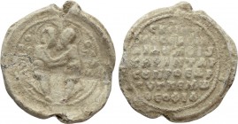 BYZANTINE LEAD SEALS (11th-12th centuries AD). 

Obv: St. Peter standing right and St. Paul standing left, embracing each other.
Rev: Legend in sev...