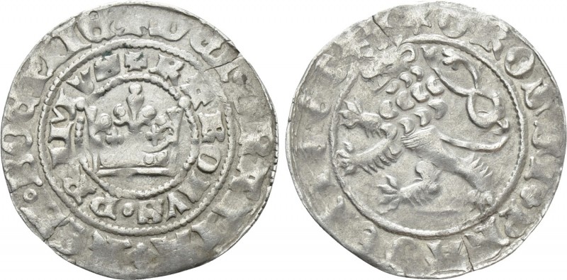 BOHEMIA. Karl IV of Luxemburg (1346-1378). 'Prager Groschen'. 

Obv: DEI GRATI...