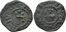 CRUSADERS. Tripoli. Raymond II (1137-1152). Ae. 

Obv: + RAIMVNDVS COMES. 
Cross; pellet in each quarter.
Rev: CIVITΛS TRIPOLIS. 
Horse standing ...