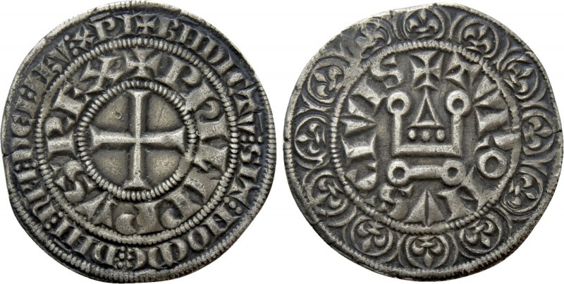 FRANCE. Philip III (1270-1285) or Philip IV (1285-1314). Gros Tournois. 

Obv:...
