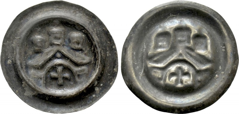 GERMANY. Schauenburg. Bracteat (Circa 1201-1225). Hamburg. 

Obv: City-wall wi...