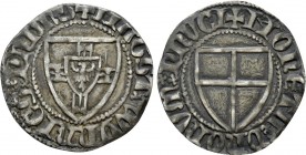 PRUSSIA. Order of Teutonic Knights. Wynrich van Kniprode (1351-1382). Schilling. Marienburg . 

Obv: + MAGST x WYNRICS x PRIMS. 
Coat of arms.
Rev...