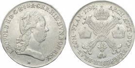 AUSTRIAN NETHERLANDS. Brabant. Leopold II (1790-1792). 1/2 Kronenthaler (1791). Günzburg. 

Obv: LEOPOLD II D G R I S A GER HIE HVN BOH REX / H. 
L...