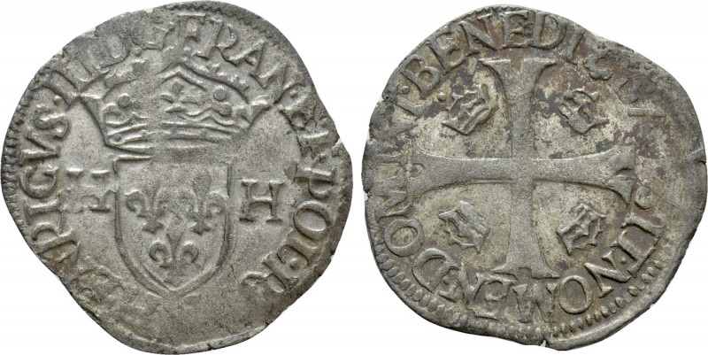 FRANCE. Henry III (1574-1589). Douzain (1576). 

Obv: HENRICVS III D G FRAN ET...