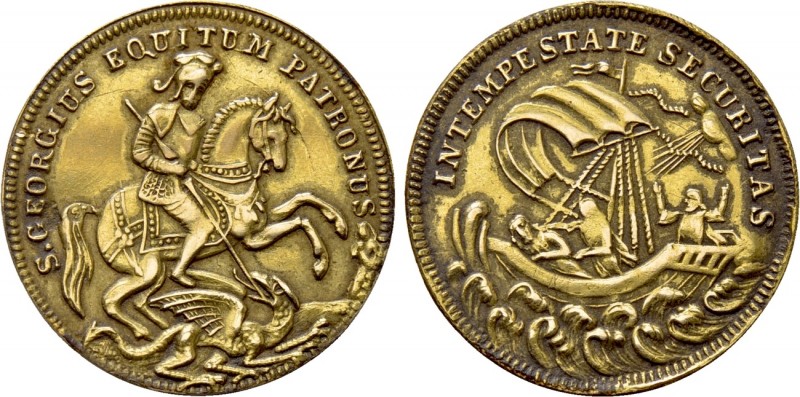 HUNGARY. GOLD Medallic Ducat (Circa 19th century). Kremnitz. 

Obv: S GEORGIVS...