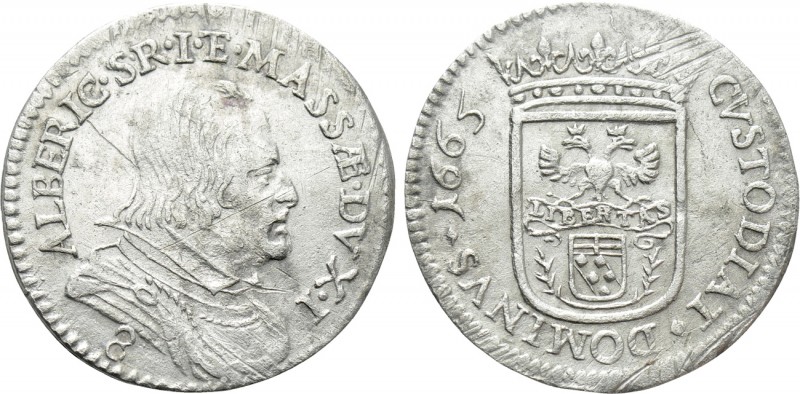 ITALY. Massa di Lunigiana. Alberico II Cybo Malaspina (1662-1690). 8 Bolognini (...