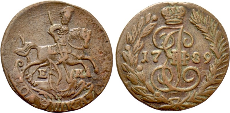 RUSSIA. Catherine II 'the Great' (1762-1796). Polushka (1789 EM). Ekaterinburg. ...