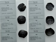 3 Byzantine Coins. 

Obv: .
Rev: .

. 

Condition: See picture.

Weight: g.
 Diameter: mm.