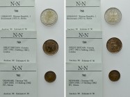 3 Modern Coins; Denmark, Germany and Great Britain. 

Obv: .
Rev: .

. 

Condition: See picture.

Weight: g.
 Diameter: mm.