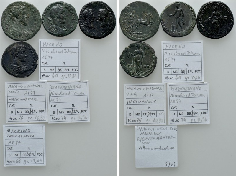 4 Roman Provincial Coins. 

Obv: .
Rev: .

. 

Condition: See picture.
...