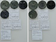 4 Roman Provincial Coins. 

Obv: .
Rev: .

. 

Condition: See picture.

Weight: g.
 Diameter: mm.