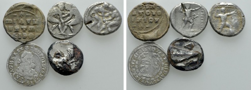 5 Coins and Seals; Staters etc. 

Obv: .
Rev: .

. 

Condition: See pictu...