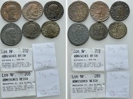 6 Late Roman Coins. 

Obv: .
Rev: .

. 

Condition: See picture.

Weight: g.
 Diameter: mm.