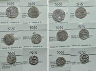 6 Medieval Coins. 

Obv: .
Rev: .

. 

Condition: See picture.

Weight: g.
 Diameter: mm.