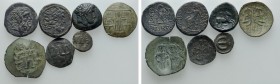 7 Greek, Byzantine and Medieval Coins. 

Obv: .
Rev: .

. 

Condition: See picture.

Weight: g.
 Diameter: mm.