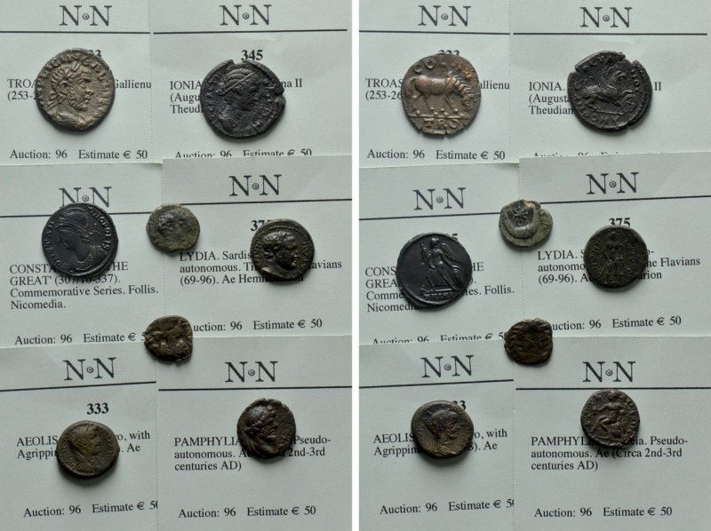 8 Roman Coins. 

Obv: .
Rev: .

. 

Condition: See picture.

Weight: g....