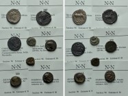 8 Roman Coins. 

Obv: .
Rev: .

. 

Condition: See picture.

Weight: g.
 Diameter: mm.